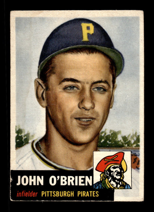1953 Topps #223 Johnny O'Brien Pittsburgh Pirates VG MM26013990
