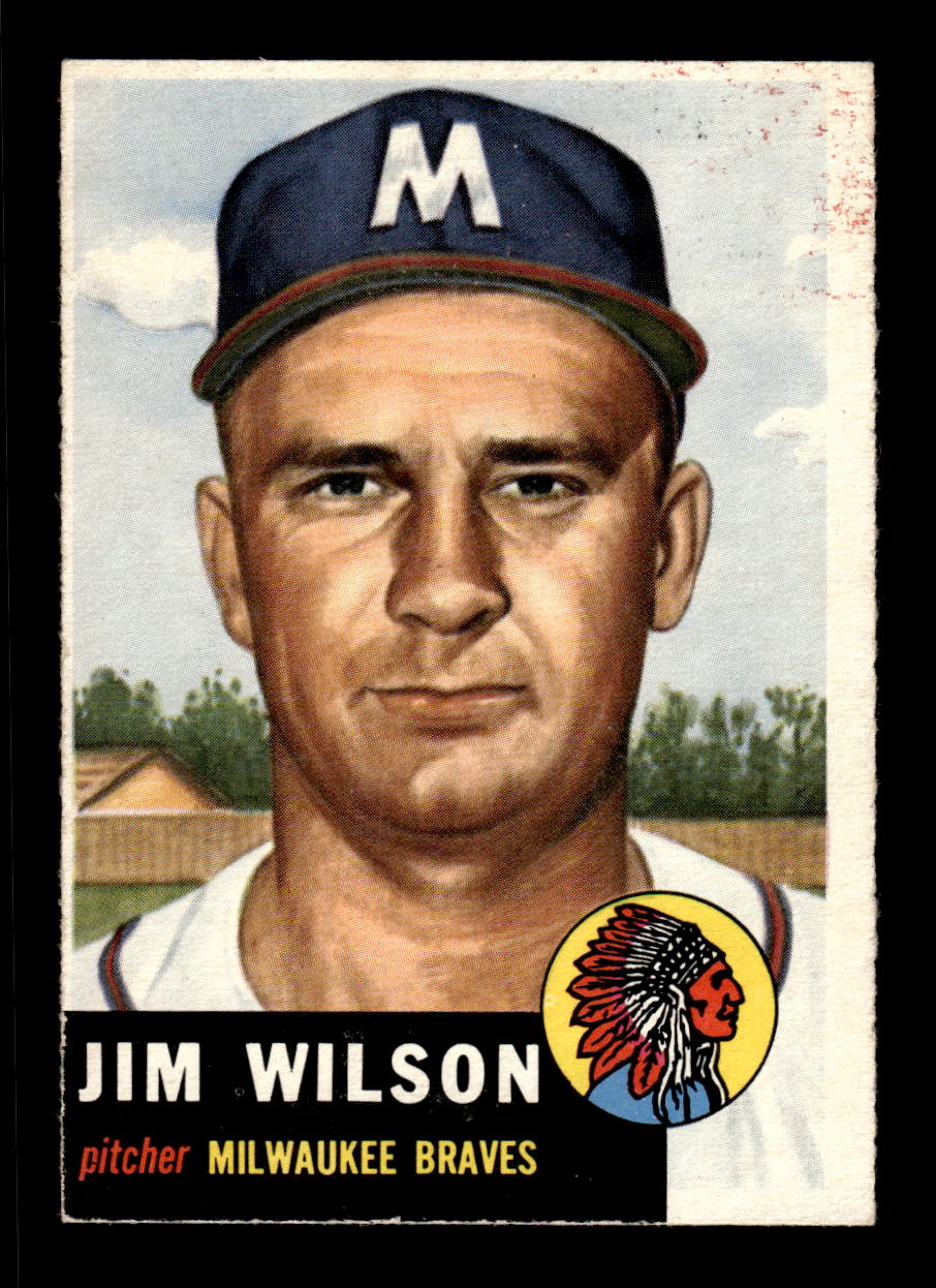 1953 Topps #208 Jim Wilson Milwaukee Braves VG MM26013991