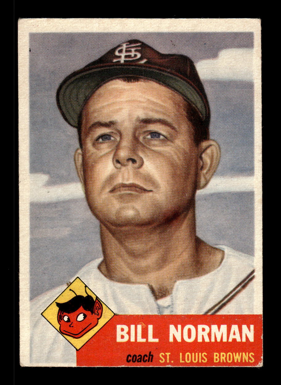 1953 Topps #245 Bill Norman St. Louis Browns VG MM26013993