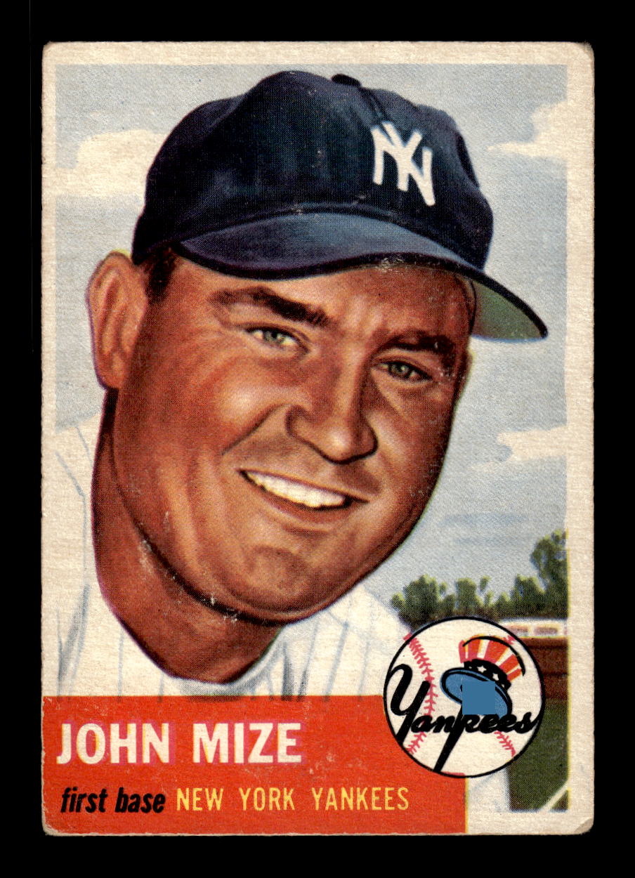 1953 Topps #77 Johnny Mize New York Yankees G/VG MM26013998