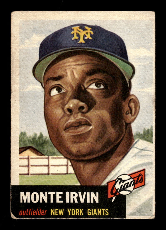 1953 Topps #62 Monte Irvin New York Giants G/VG MM26014009