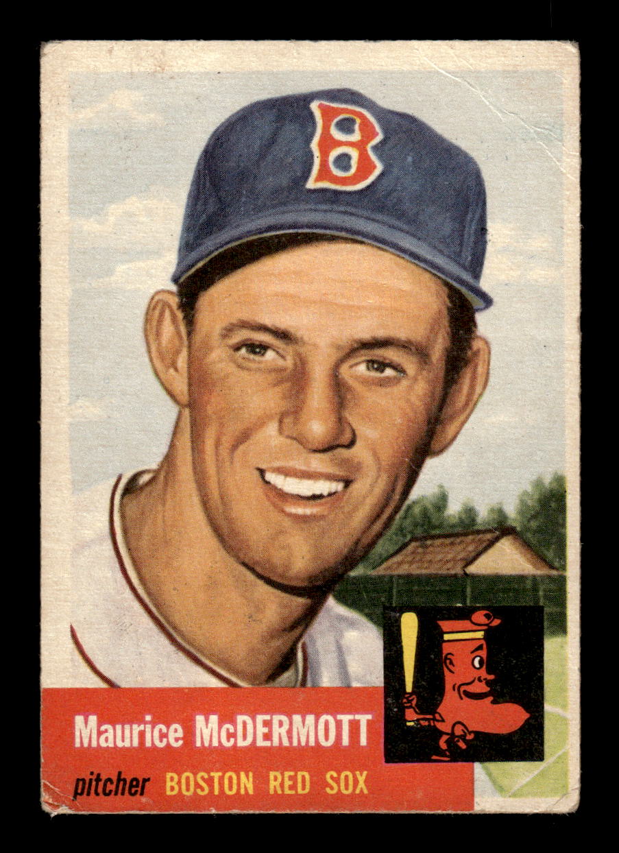 1953 Topps #55 Maurice McDermott Boston Red Sox Poor MM26014015