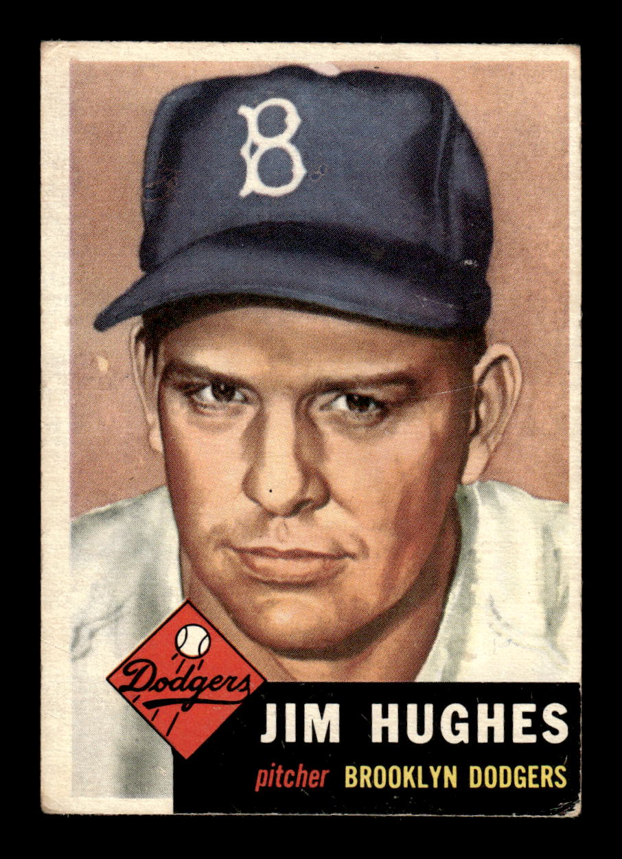 1953 Topps #216 Jim Hughes Brooklyn Dodgers VG MM26014026