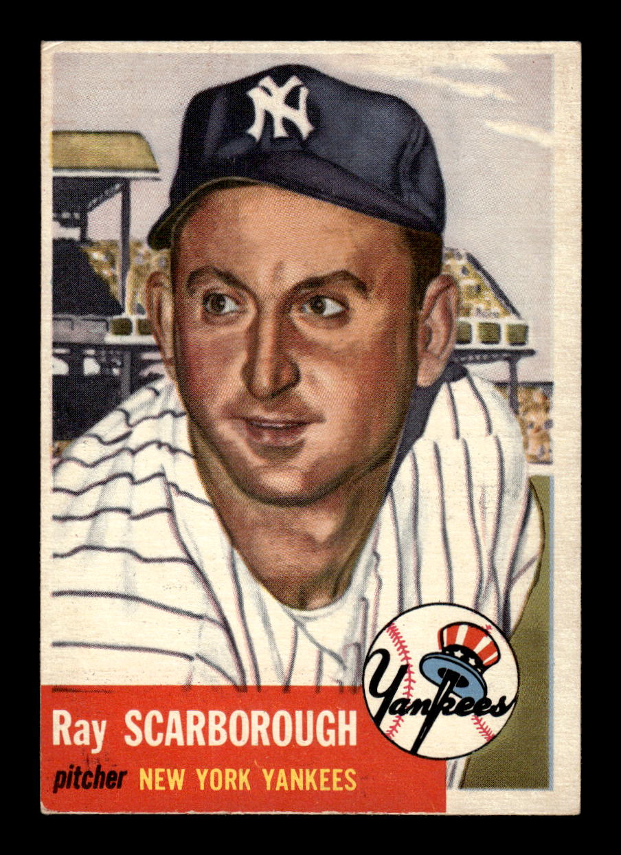 1953 Topps #213 Ray Scarborough New York Yankees VGEX MM26014027