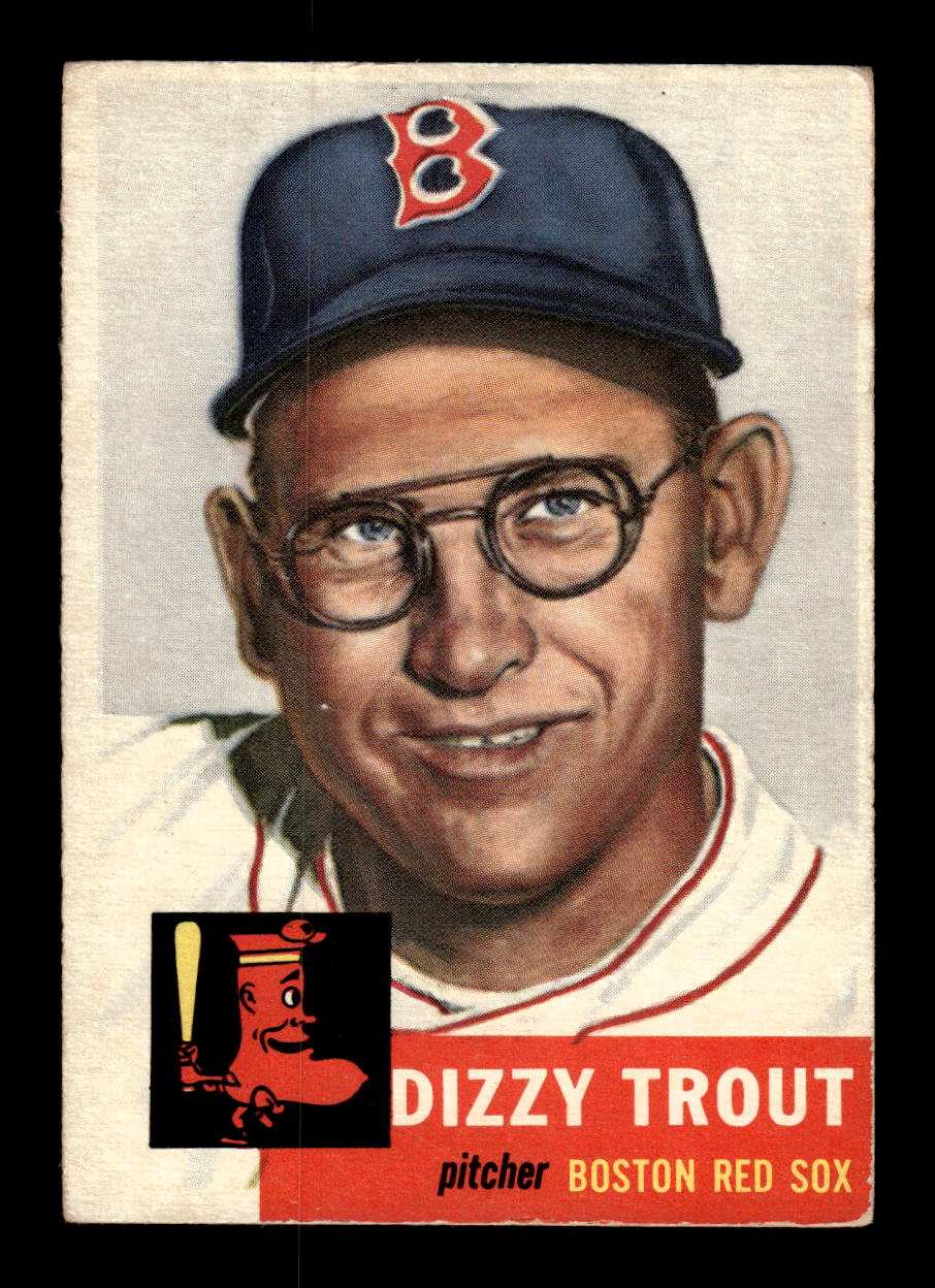 1953 Topps #169 Dizzy Trout Boston Red Sox VG MM26014033