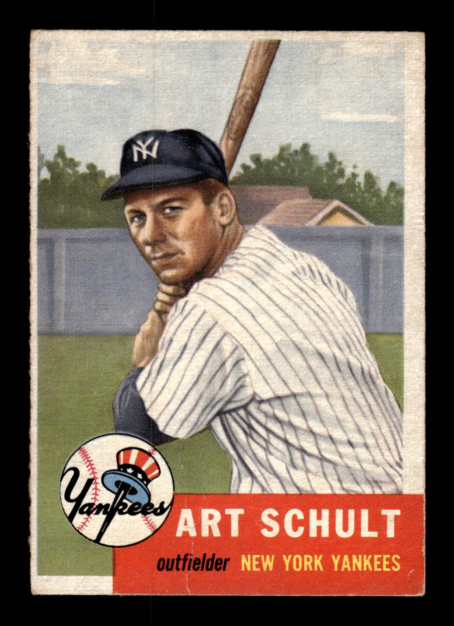 1953 Topps #167 Art Schult New York Yankees FAIR MM26014034