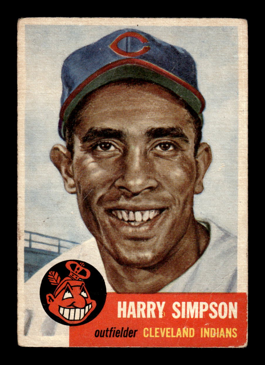 1953 Topps #150a Harry Simpson Cleveland Indians FAIR MM26014038