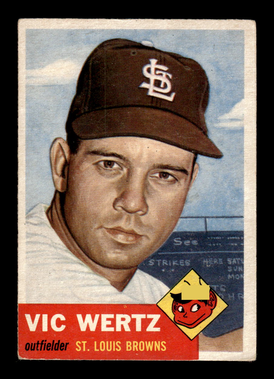 1953 Topps #142a Vic Wertz St. Louis Browns VG MM26014040