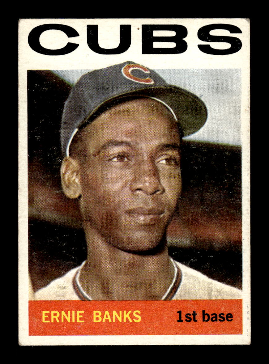007 - 1964 Topps #55 Ernie Banks Chicago Cubs VG MM26014055