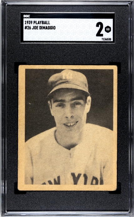 1939 Playball #26 Joe Dimaggio SGC 2 SN 7136530