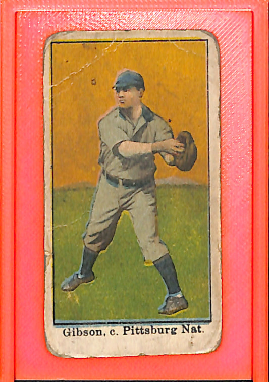 1909-11 American Caramel E90-1 George Gibson Pittsburgh Pirates Poor MM26014063