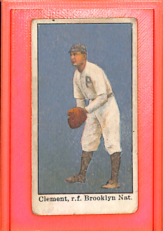 1909-11 American Caramel E90-1 Wally Clement Brooklyn Superbas Poor MM26014066