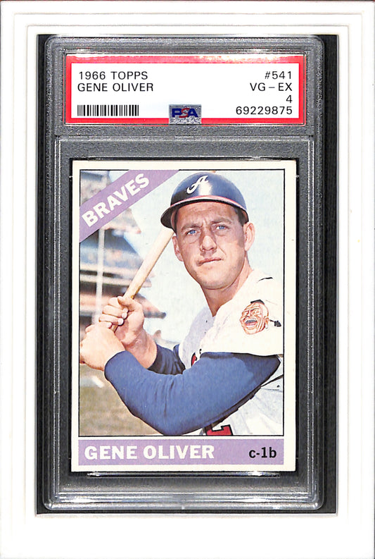 1966 Topps #541 Gene Oliver PSA 4 SN 69229875