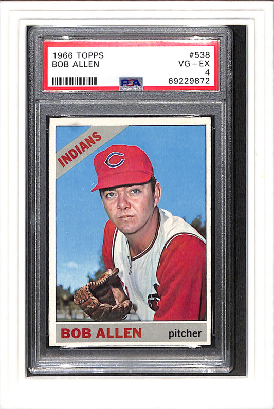 1966 Topps #538 Bob Allen PSA 4 SN 69229872