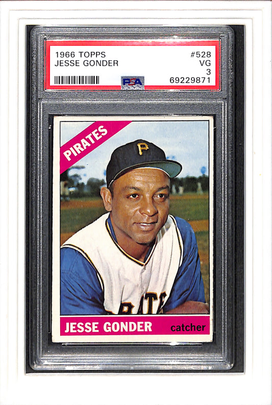 1966 Topps #528 Jesse Gonder PSA 3 SN 69229871