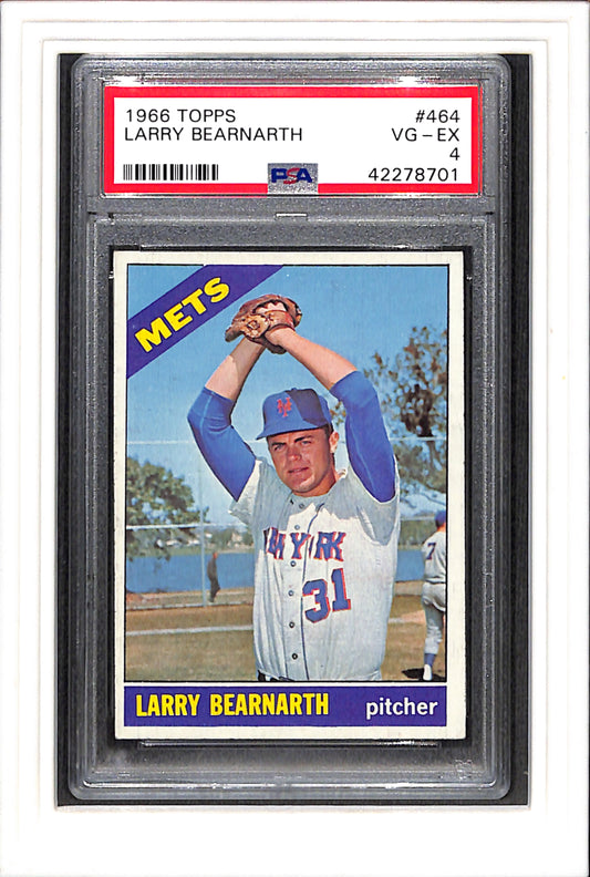1966 Topps #464 Larry Bearnarth PSA 4 SN 42278701