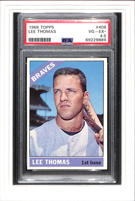 1966 Topps #408 Lee Thomas PSA 4.5 SN 69229889