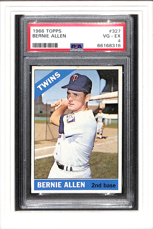 1966 Topps #327 Bernie Allen PSA 4 SN 66168318