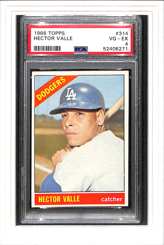 1966 Topps #314 Hector Valle PSA 4 SN 52406271