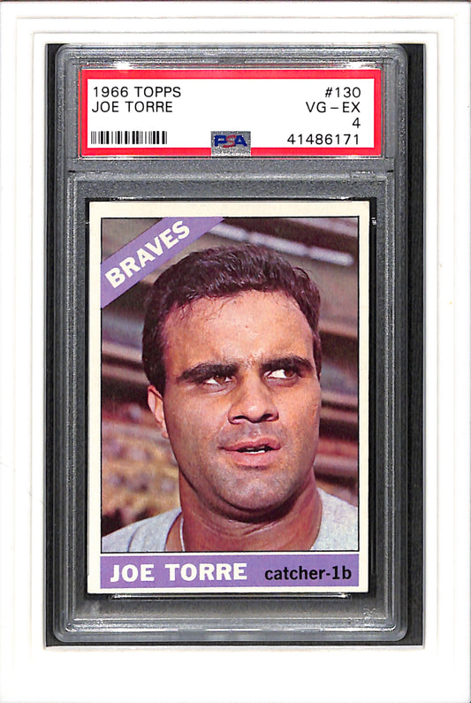1966 Topps #130 Joe Torre PSA 4 SN 41486171
