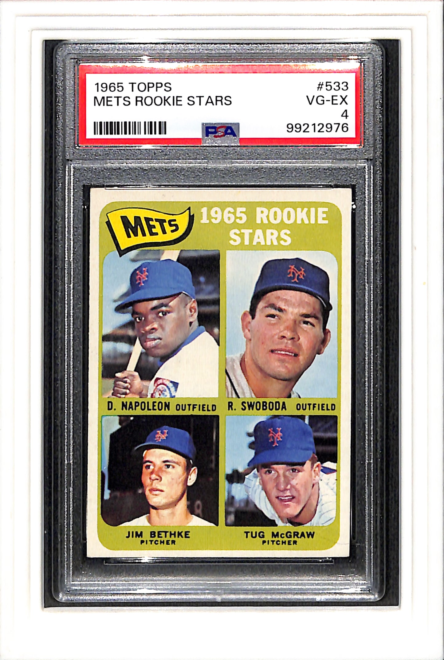 1965 Topps #533 Mets Rookie Stars PSA 4 SN 99212976