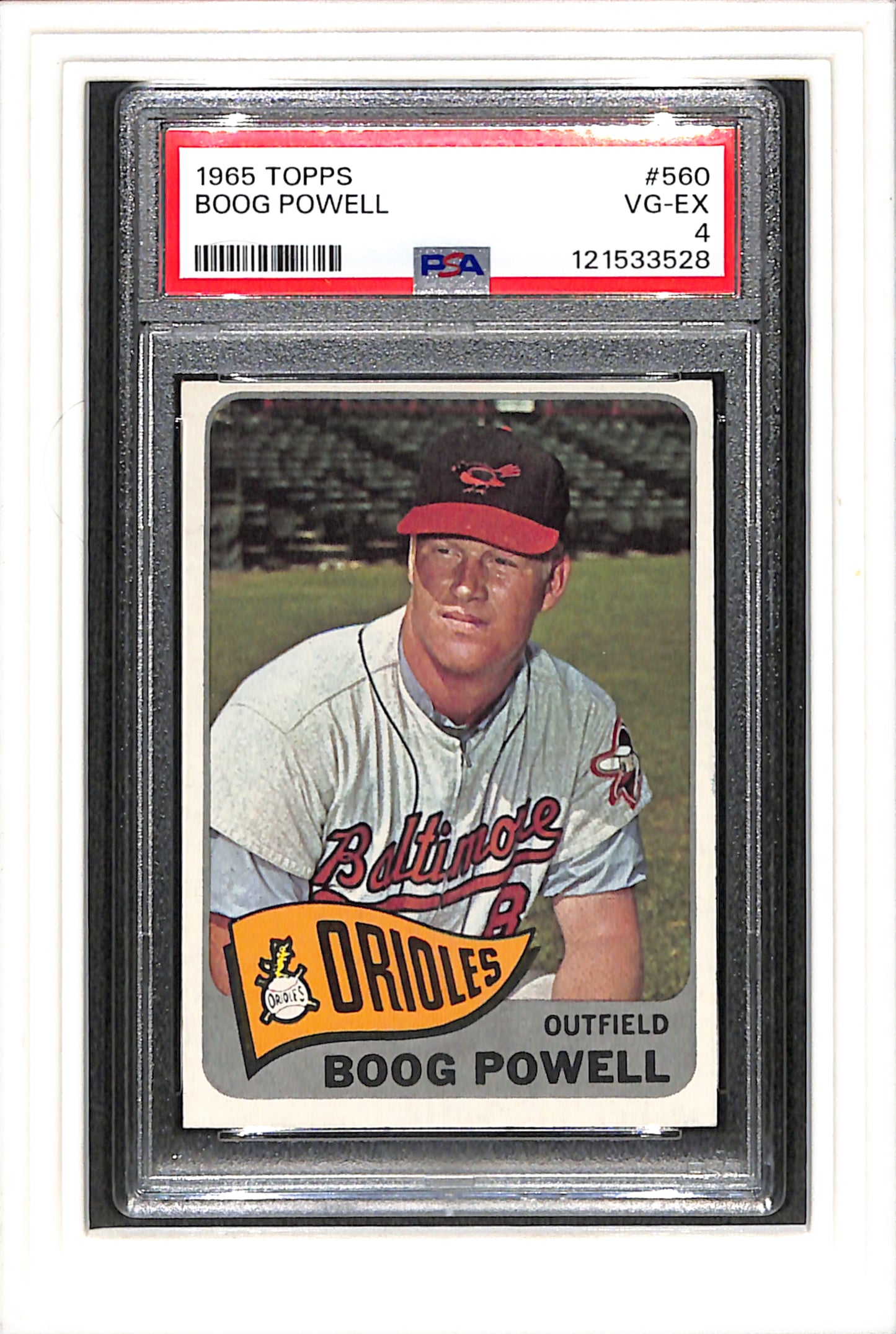 1965 Topps #560 Boog Powell PSA 4 SN 121533528
