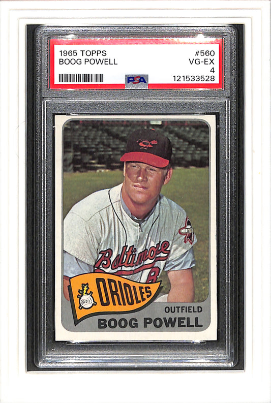 1965 Topps #560 Boog Powell PSA 4 SN 121533528