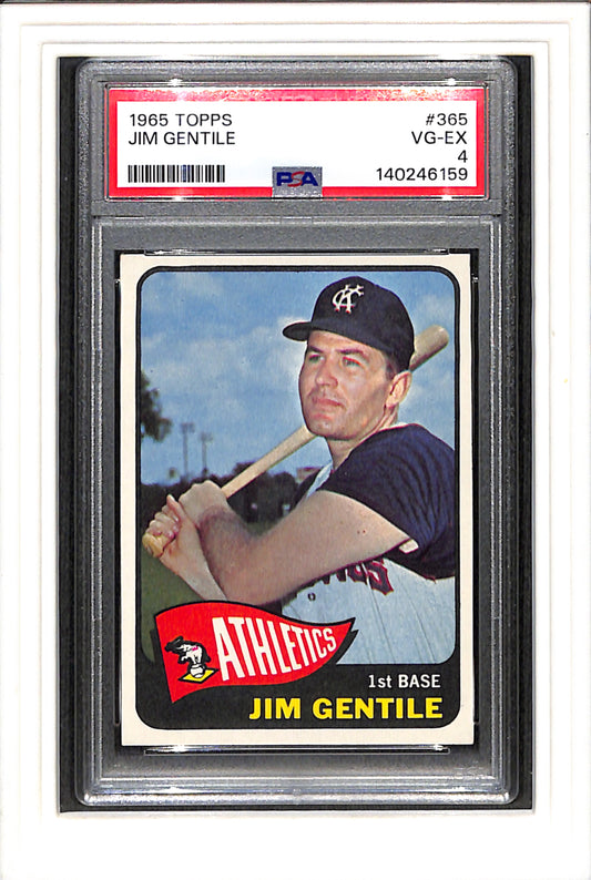 1965 Topps #365 Jim Gentile PSA 4 SN 140246159