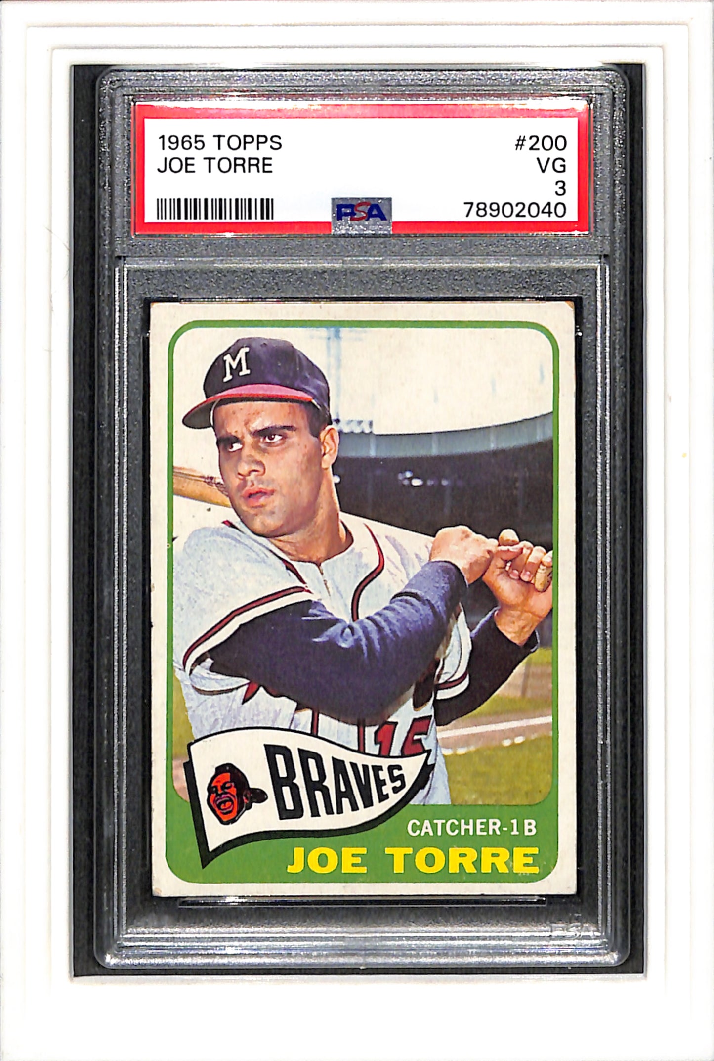 1965 Topps #200 Joe Torre PSA 3 SN 78902040