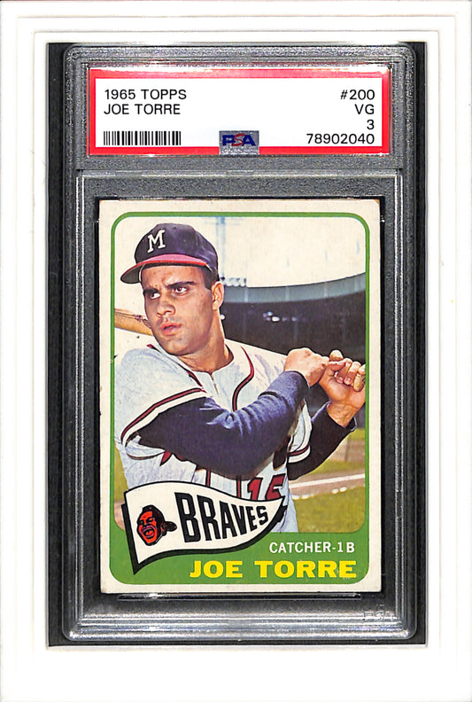 1965 Topps #200 Joe Torre PSA 3 SN 78902040