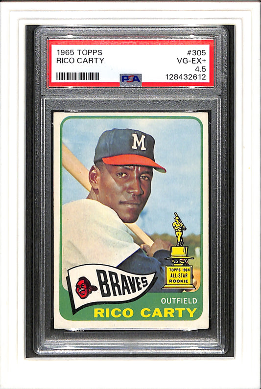 1965 Topps #305 Rico Carty PSA 4.5 SN 128432612