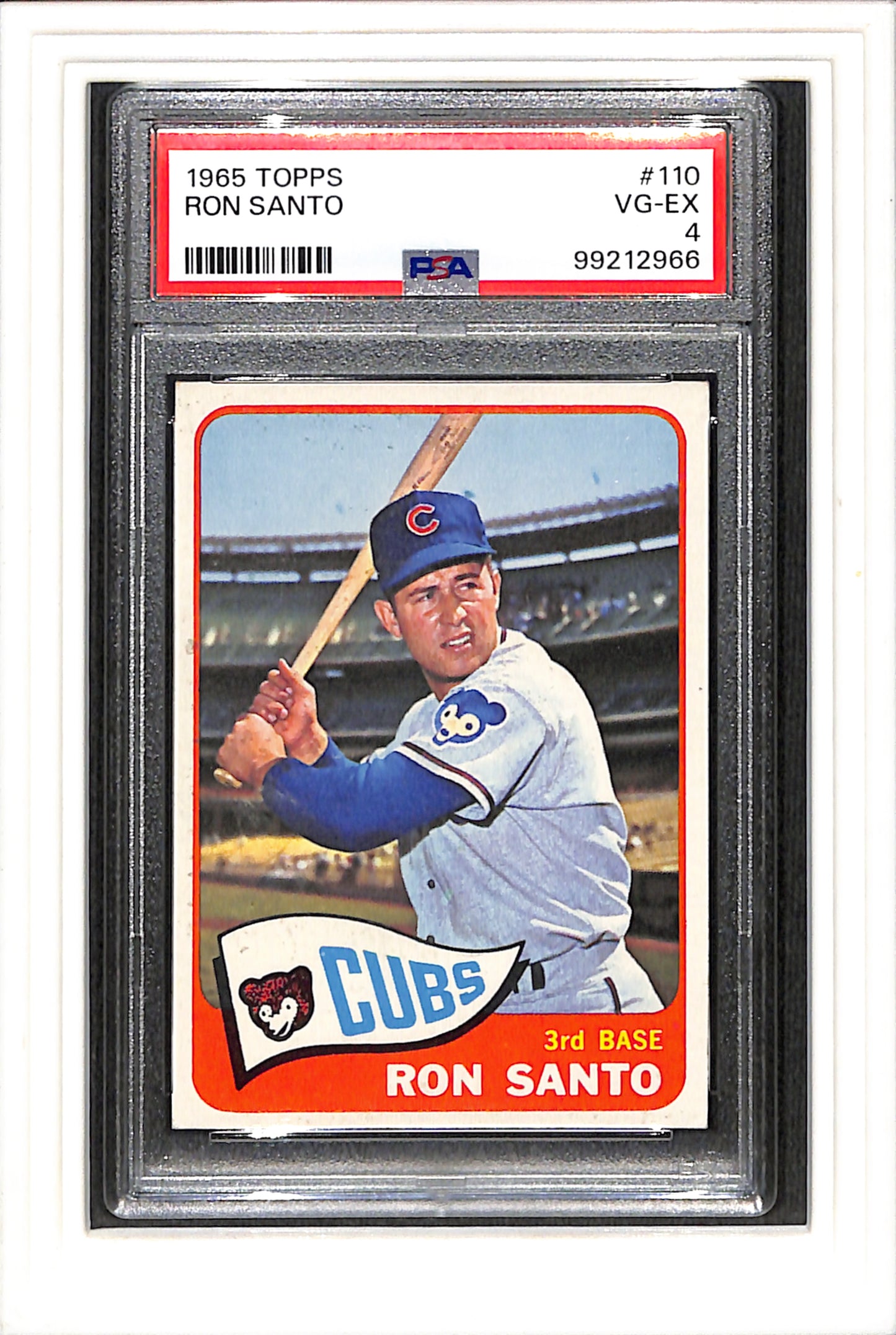 1965 Topps #110 Ron Santo PSA 4 SN 99212966