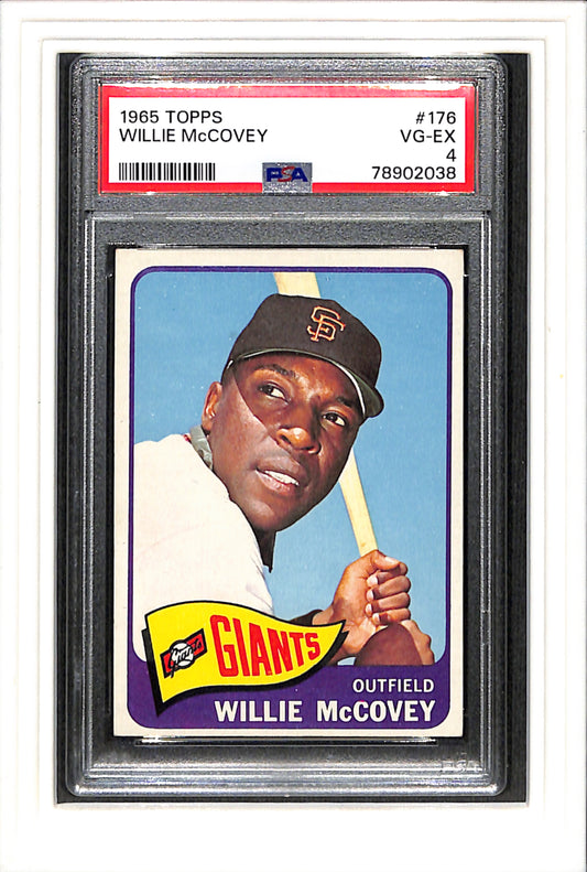 1965 Topps #176 Willie Mccovey PSA 4 SN 78902038