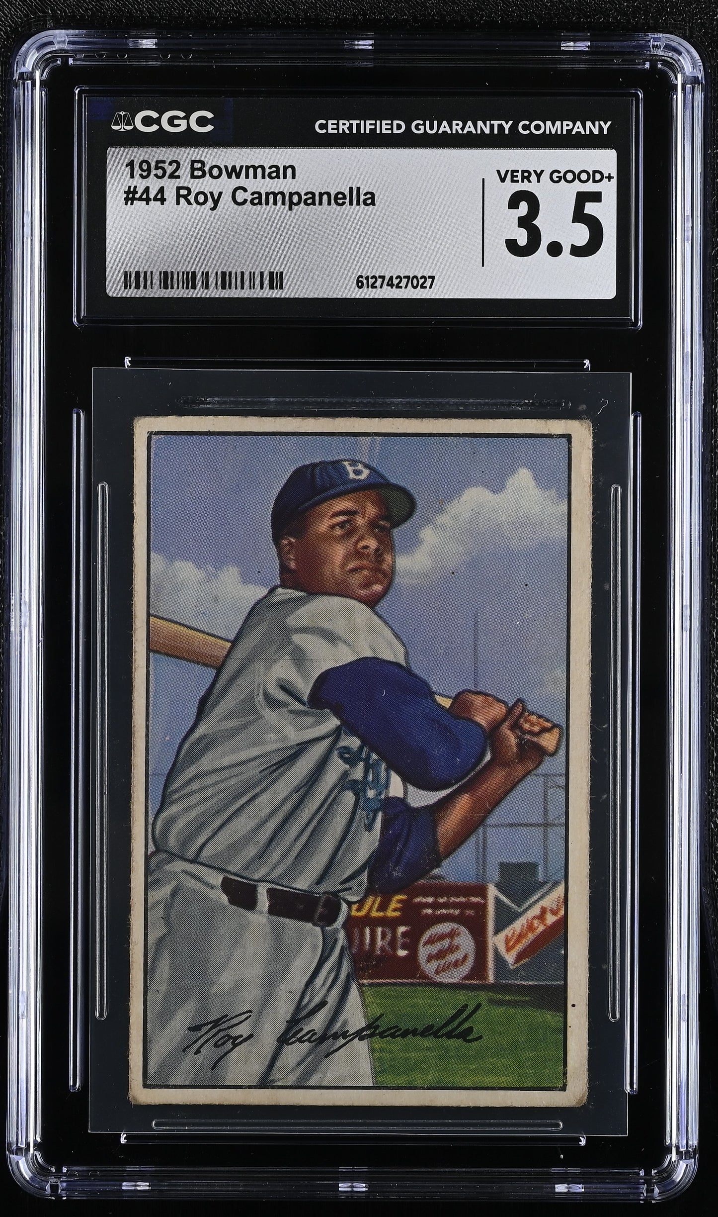 1952 Bowman #44 Roy Campanella CGC 3.5 SN 6127427027