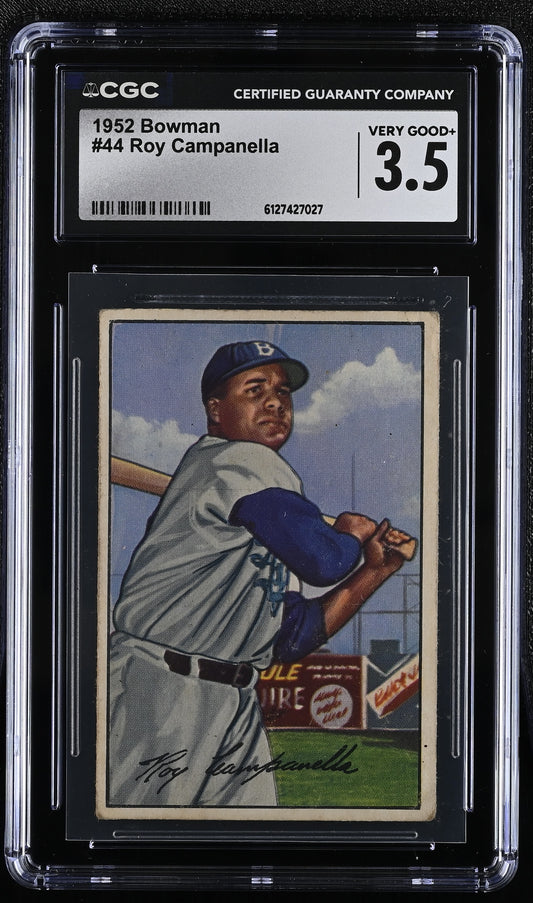 1952 Bowman #44 Roy Campanella CGC 3.5 SN 6127427027
