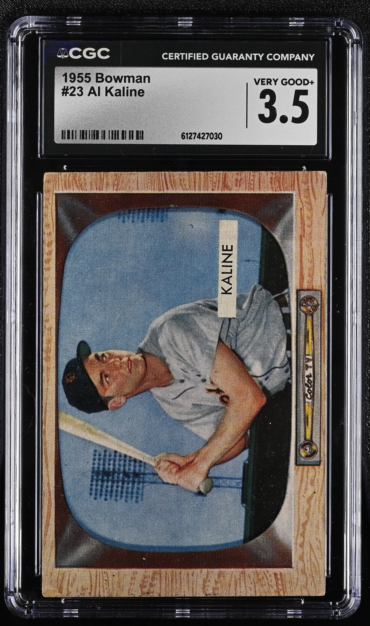 1955 Bowman #23 Al Kaline CGC 3.5 SN 6127427030