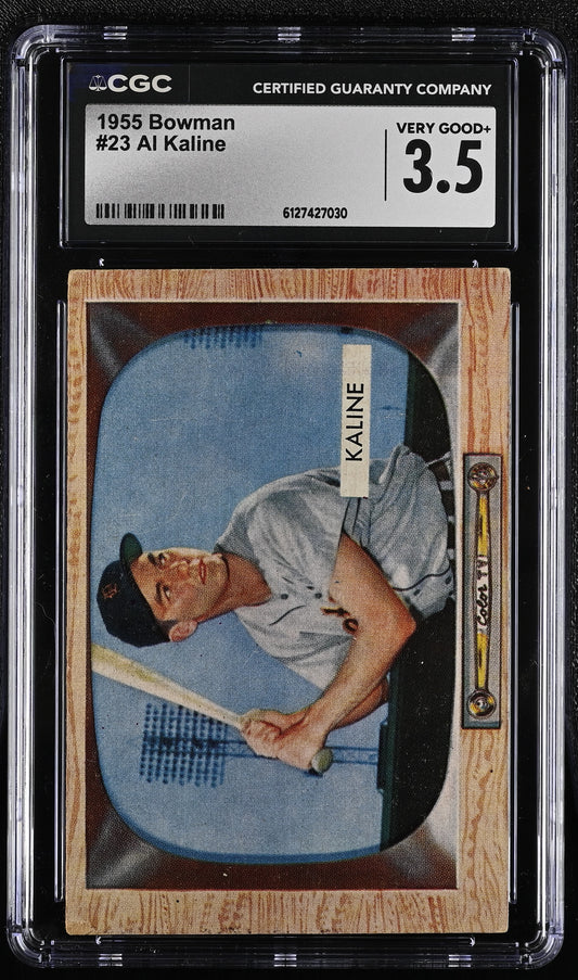 1955 Bowman #23 Al Kaline CGC 3.5 SN 6127427030