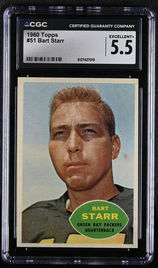 1960 Topps #51 Bart Starr CGC 5.5 SN 6127427010