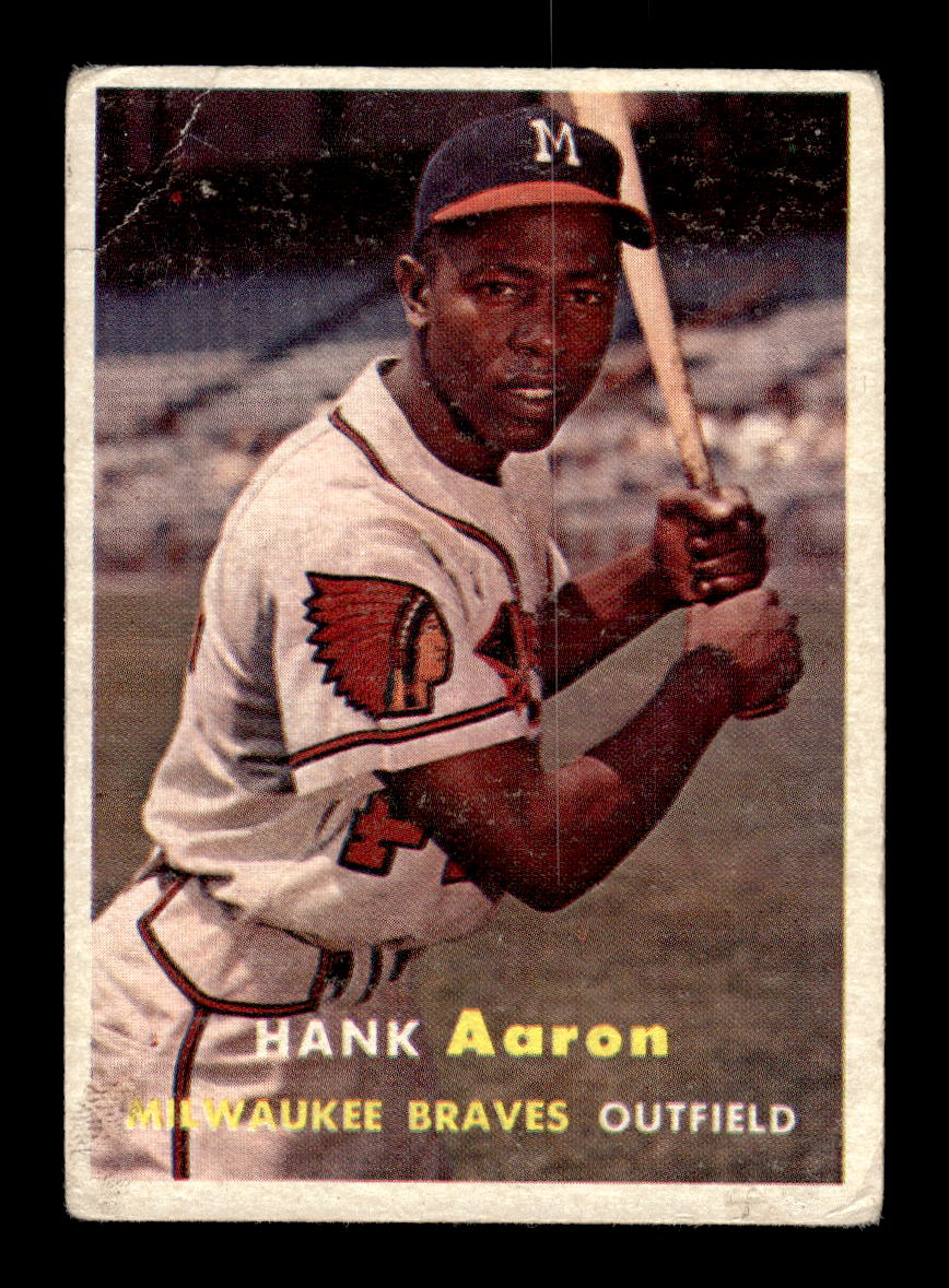 1957 Topps #20 Hank Aaron Milwaukee Braves F/G CS26014213