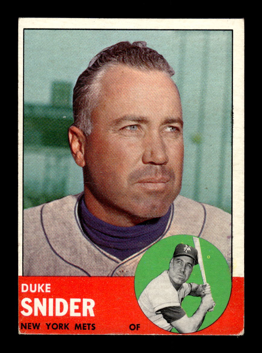1963 Topps #550 Duke Snider New York Mets VG CS26014221