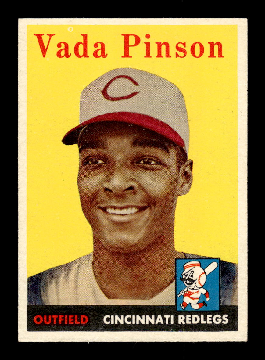 1958 Topps #420 Vada Pinson Cincinnati Redlegs EX CS26014223