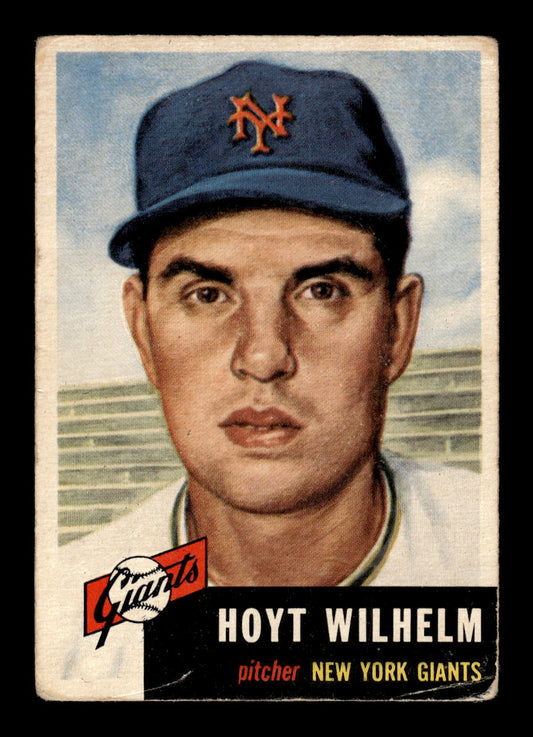 1953 Topps #151b Hoyt Wilhelm New York Giants F/G CS26014238