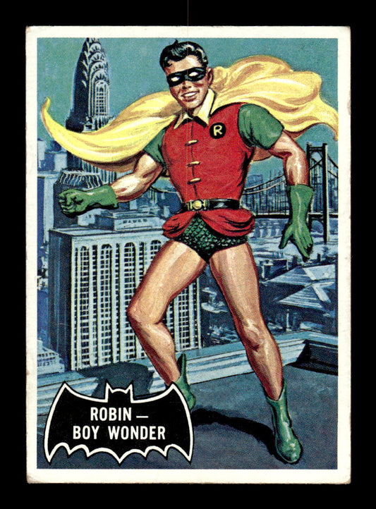 1966 Topps Batman (Black Bat Logo) #2 Robin - Boy Wonder VG CS26014249
