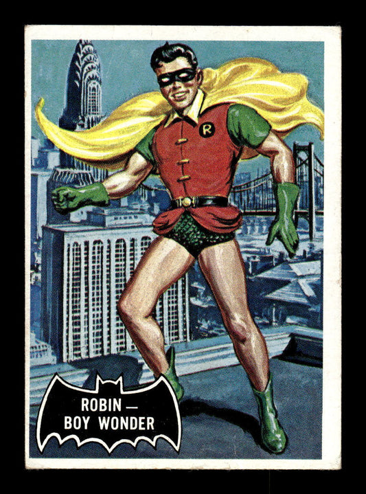 1966 Topps Batman (Black Bat Logo) #2 Robin - Boy Wonder VG CS26014250