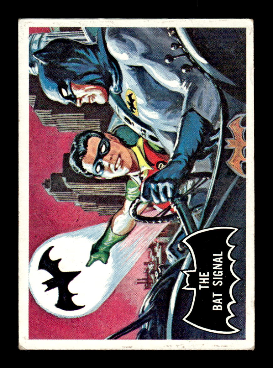 1966 Topps Batman (Black Bat Logo) #3 The Bat Signal VG CS26014251