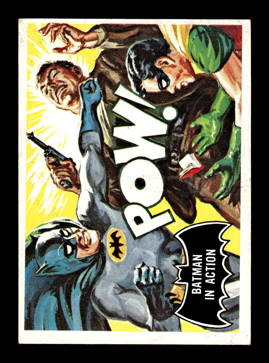 1966 Topps Batman (Black Bat Logo) #15 Batman in Action VG CS26014262