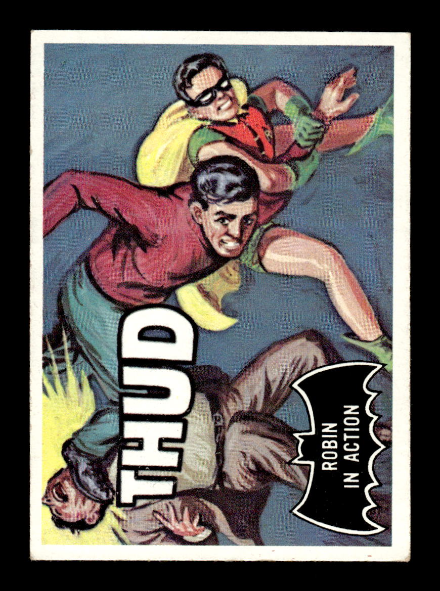 1966 Topps Batman (Black Bat Logo) #18 Robin in Action VG CS26014266