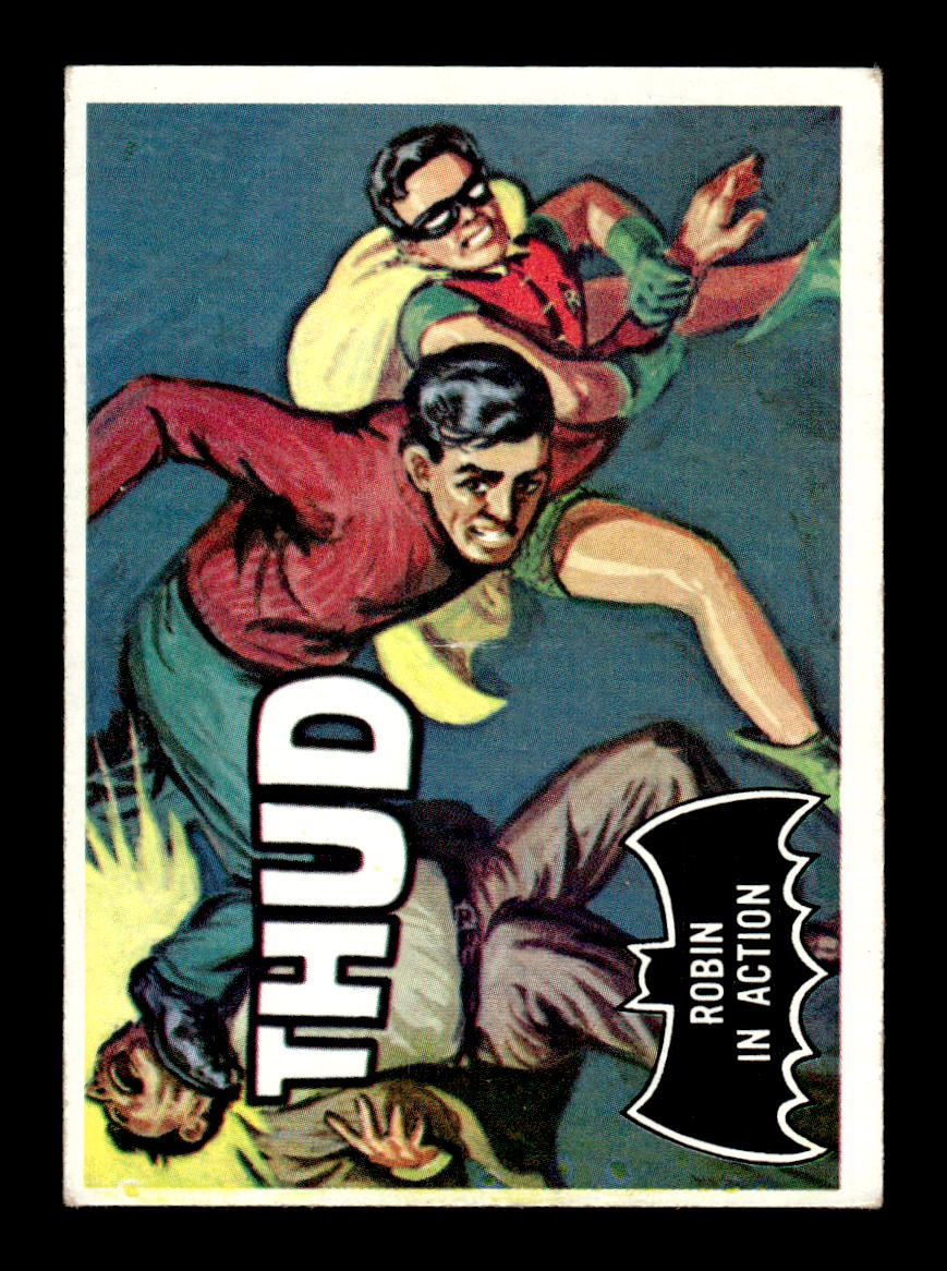 1966 Topps Batman (Black Bat Logo) #18 Robin in Action VG CS26014268
