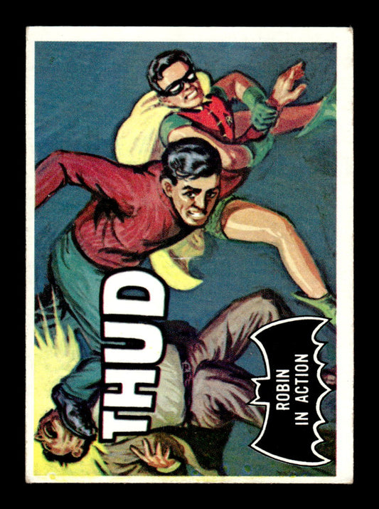 1966 Topps Batman (Black Bat Logo) #18 Robin in Action VG CS26014268
