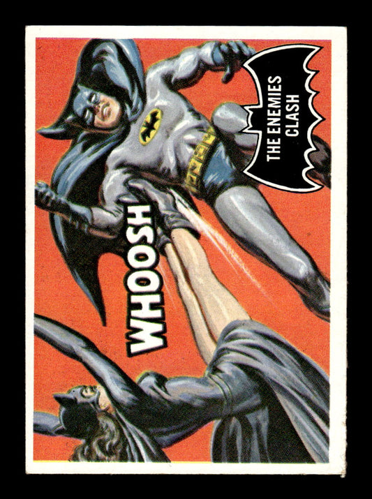 1966 Topps Batman (Black Bat Logo) #33 The Enemies Clash VG CS26014275